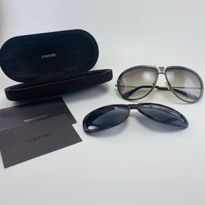Tom Ford Robbie FT 286 52A Sunglasses With Clip On